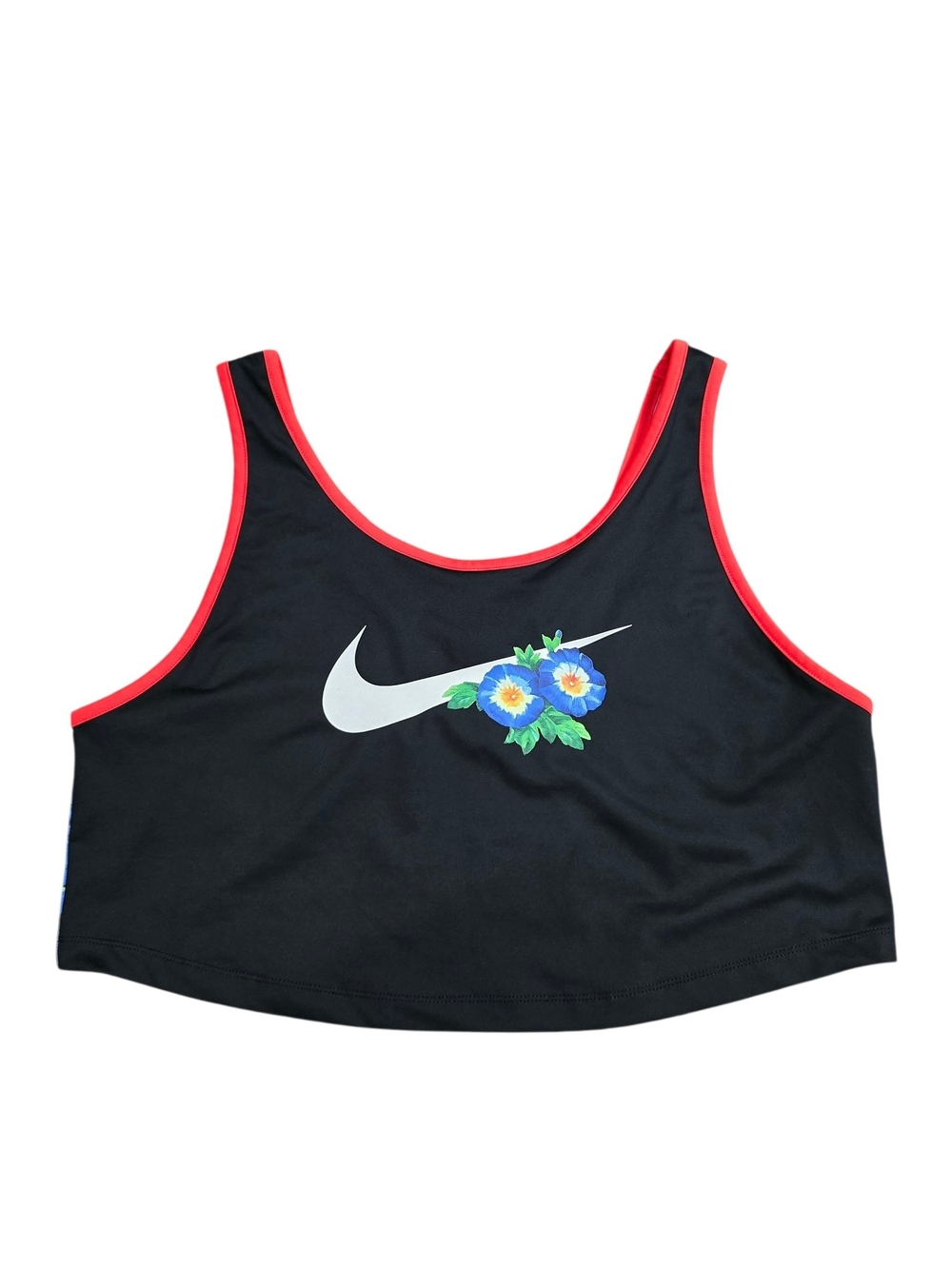 Nike Tropical Parrot Print Crop Tank Top Medium